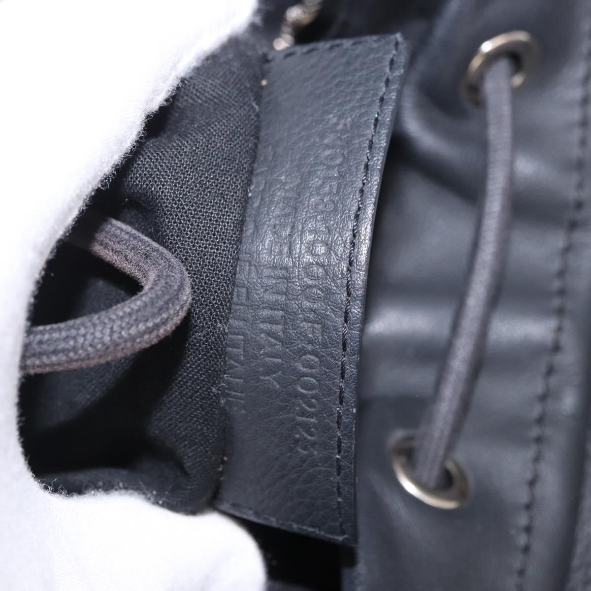 BALENCIAGA Backpack Leather Black Silver 340138 Auth ka4909