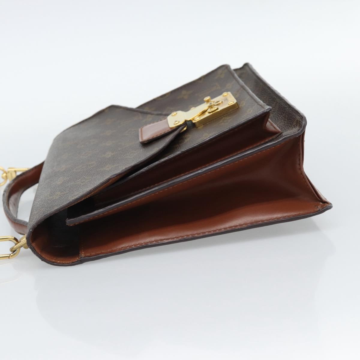 LOUIS VUITTON Monogram Monceau 28 Hand Bag M51185 LV Auth ka4910