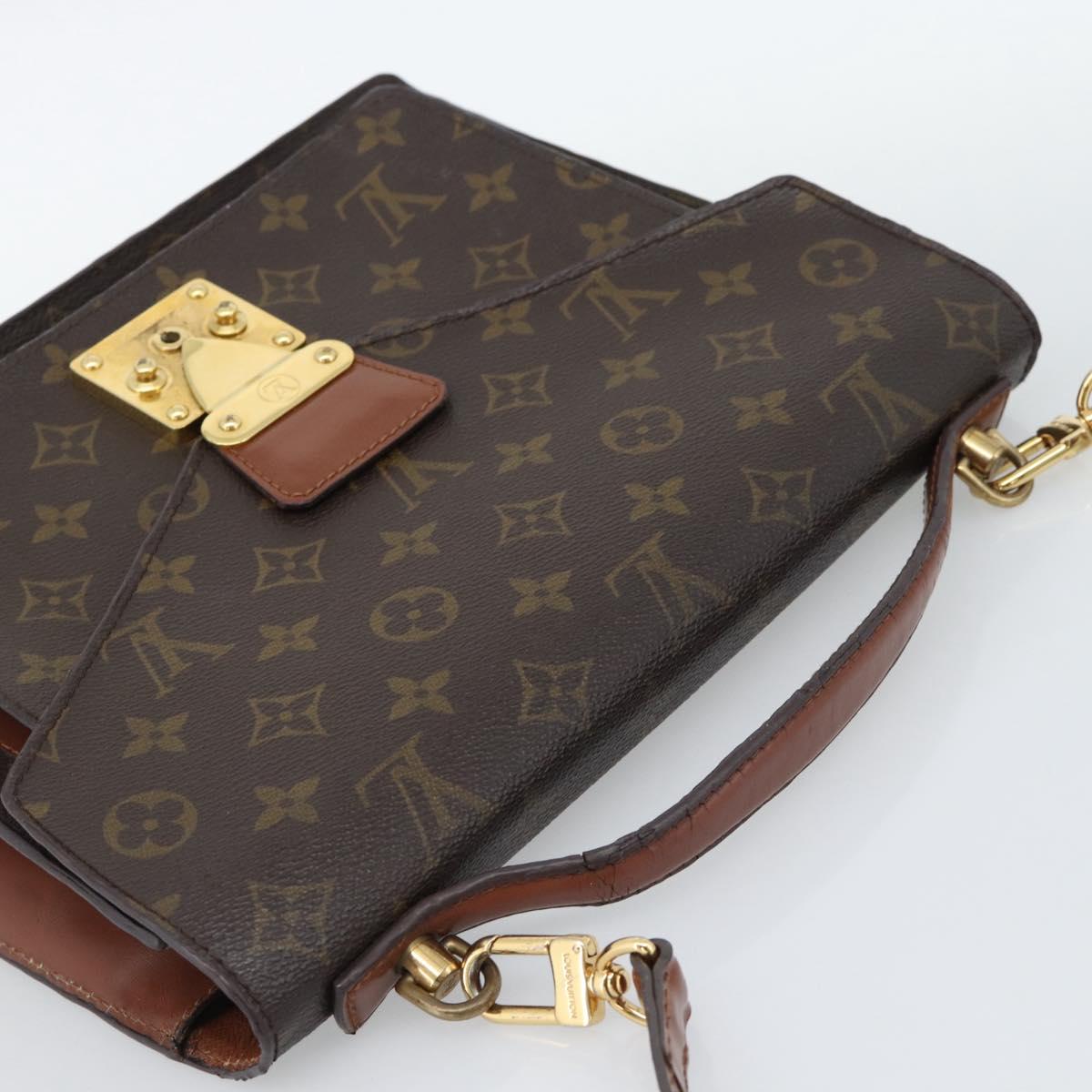 LOUIS VUITTON Monogram Monceau 28 Hand Bag M51185 LV Auth ka4910