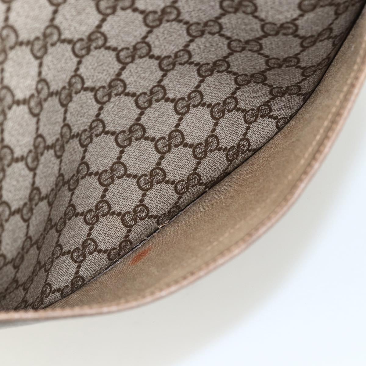 GUCCI GG Supreme Web Sherry Line Tote Bag PVC Beige Red 39 02 003 Auth ka492