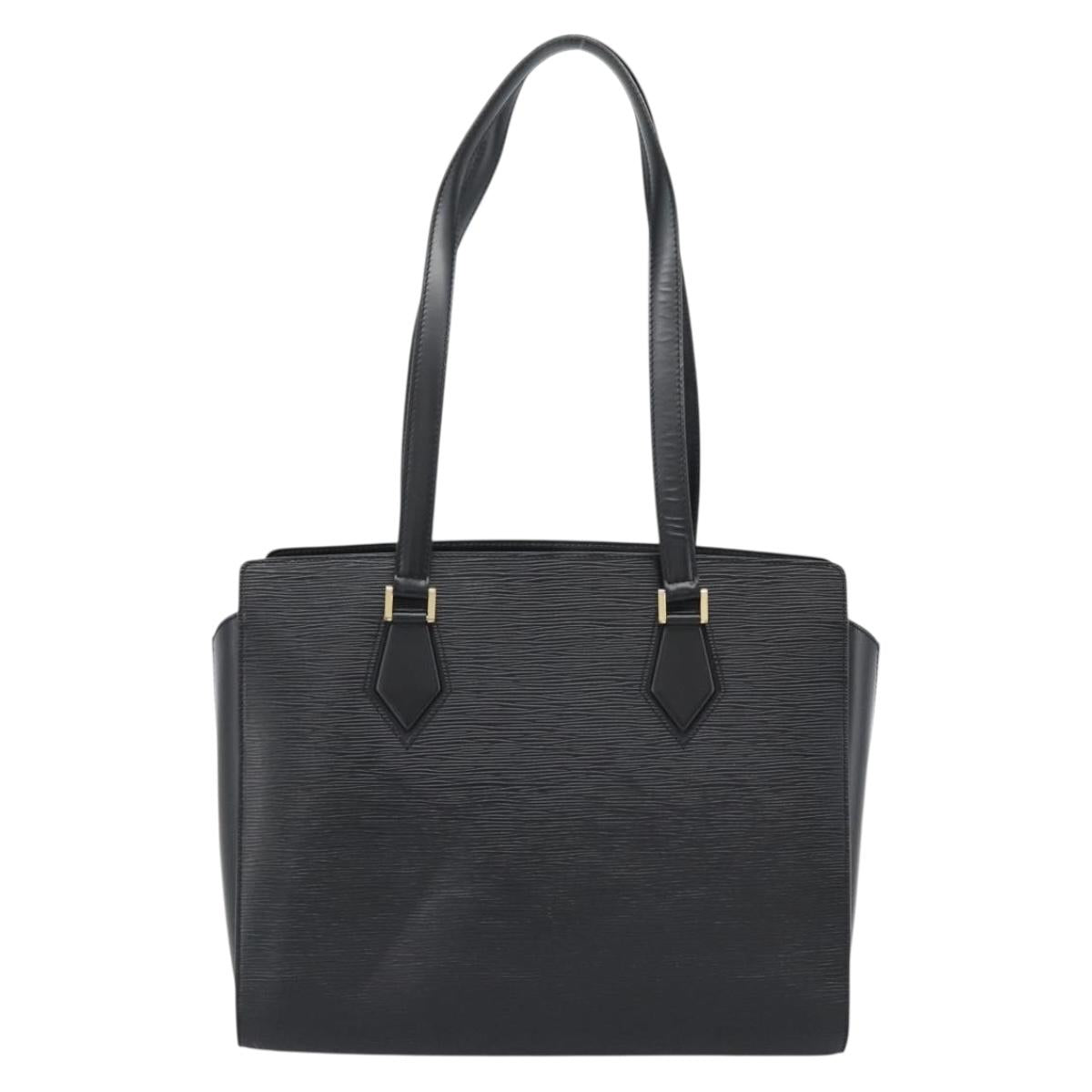 LOUIS VUITTON Epi Duplex Tote Bag Black M52422 LV Auth ka4922A