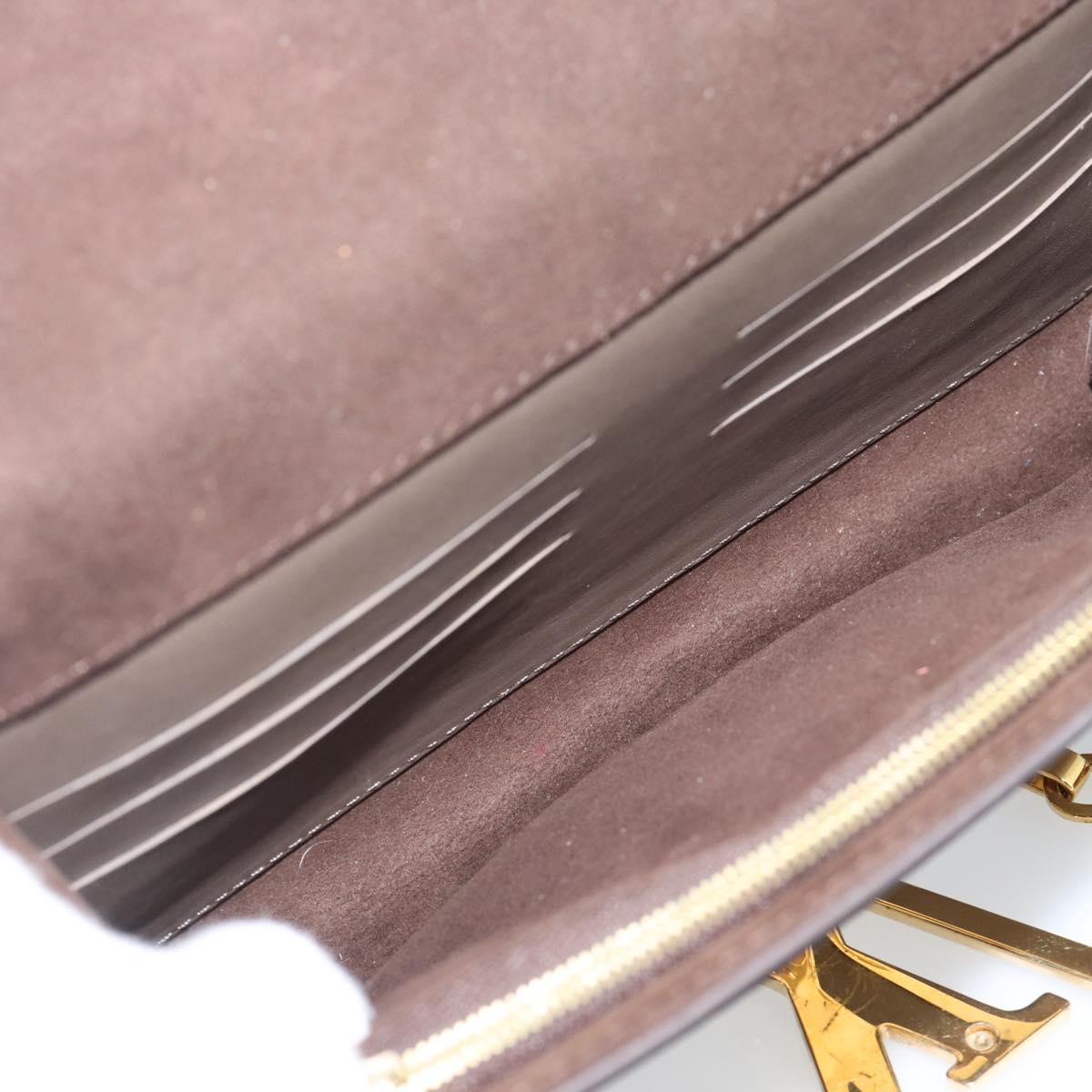 LOUIS VUITTON Pochette Louise GM Shoulder Bag Leather Gurege M94647 Auth ka4925V