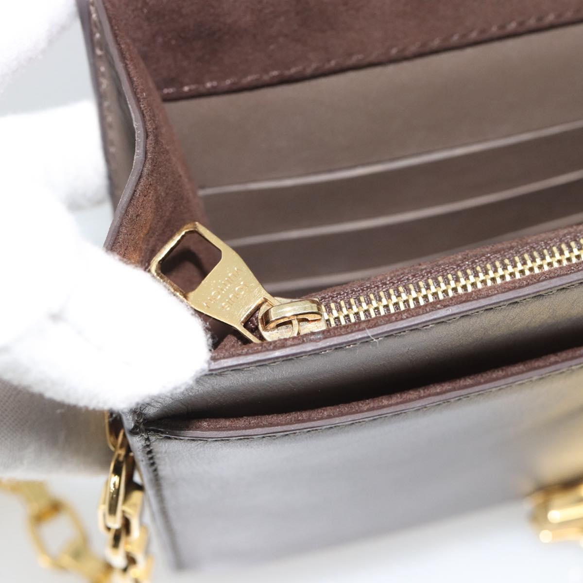 LOUIS VUITTON Pochette Louise GM Shoulder Bag Leather Gurege M94647 Auth ka4925V