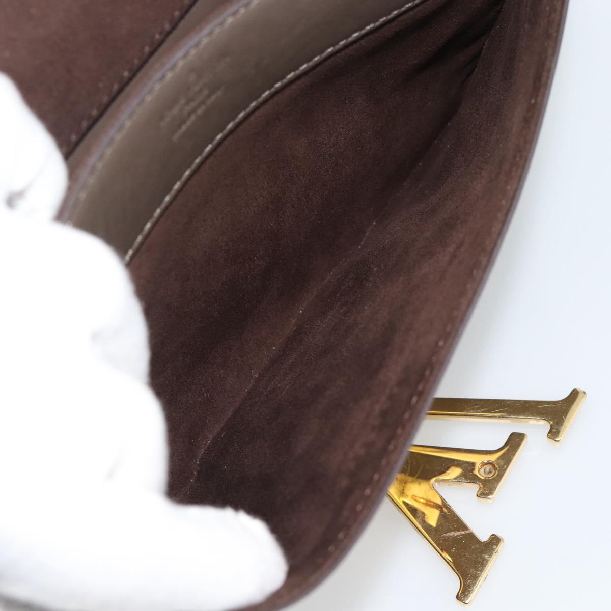 LOUIS VUITTON Pochette Louise GM Shoulder Bag Leather Gurege M94647 Auth ka4925V