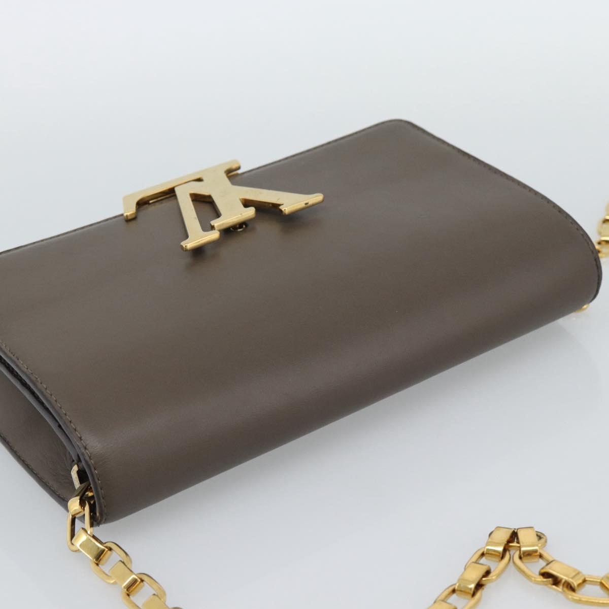 LOUIS VUITTON Pochette Louise GM Shoulder Bag Leather Gurege M94647 Auth ka4925V