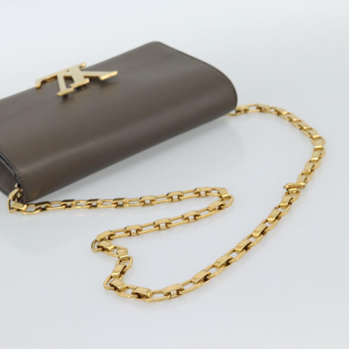 LOUIS VUITTON Pochette Louise GM Shoulder Bag Leather Gurege M94647 Auth ka4925V