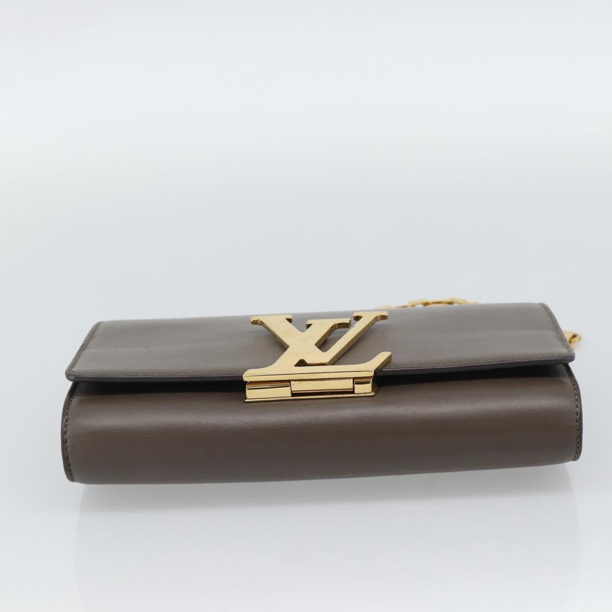 LOUIS VUITTON Pochette Louise GM Shoulder Bag Leather Gurege M94647 Auth ka4925V