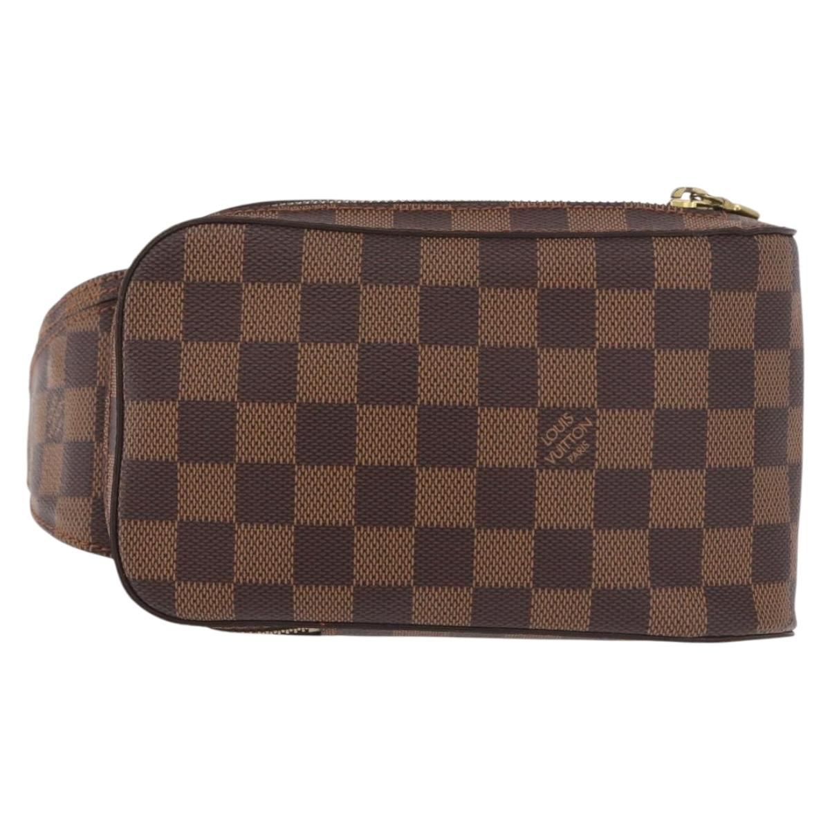 LOUIS VUITTON Damier Ebene Geronimos Shoulder Bag N51994 LV Auth ka4926V