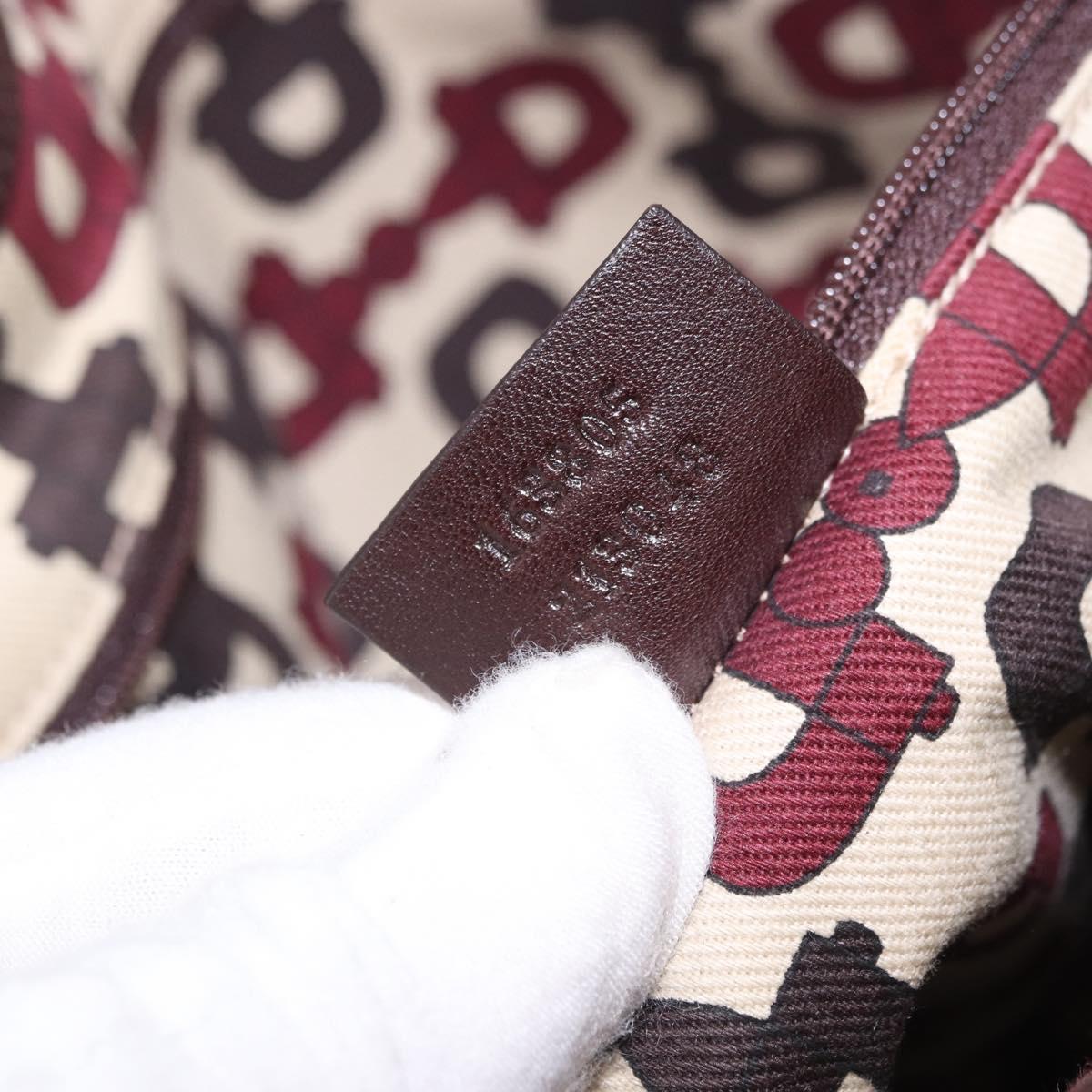 GUCCI GG Canvas Guccissima Princess Bag Leather Brown Gold 163805 Auth ka4928A