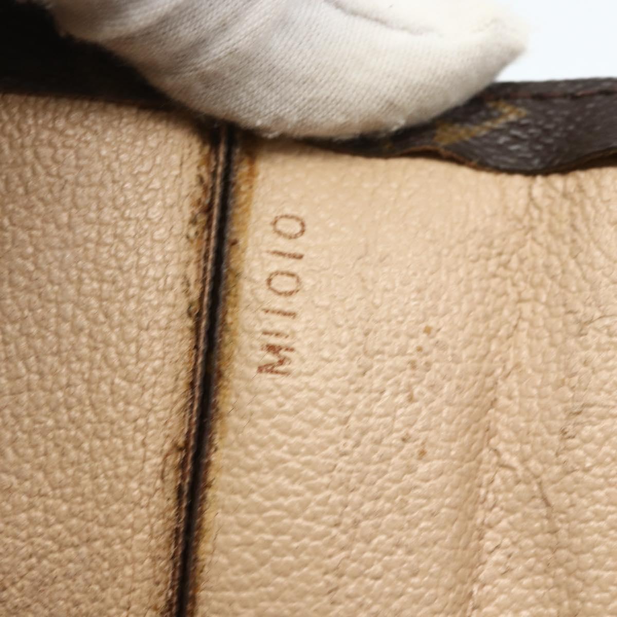 LOUIS VUITTON Monogram Sac Plat Hand Bag M51140 LV Auth ka493