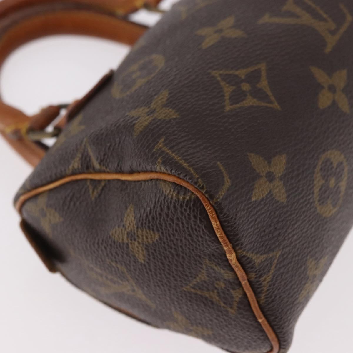 LOUIS VUITTON Monogram Mini Speedy Hand Bag M41534 LV Auth ka4932