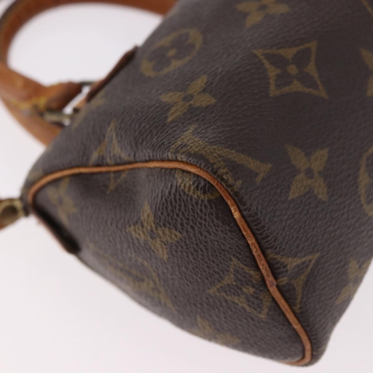 LOUIS VUITTON Monogram Mini Speedy Hand Bag M41534 LV Auth ka4932