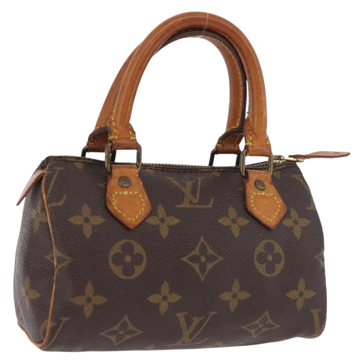 LOUIS VUITTON Monogram Mini Speedy Hand Bag M41534 LV Auth ka4932