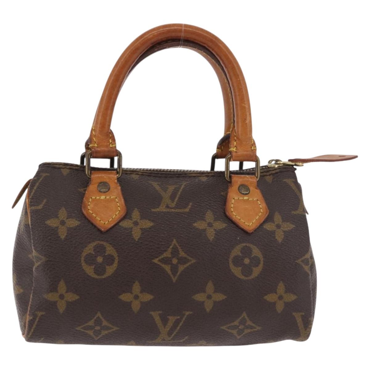 LOUIS VUITTON Monogram Mini Speedy Hand Bag M41534 LV Auth ka4932