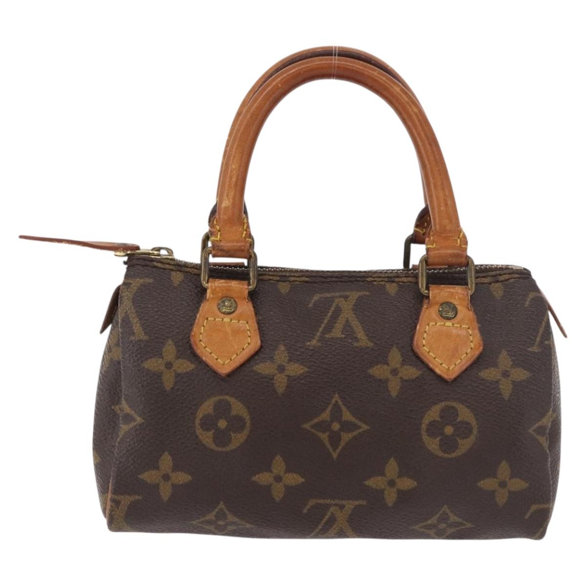 LOUIS VUITTON Monogram Mini Speedy Hand Bag M41534 LV Auth ka4932