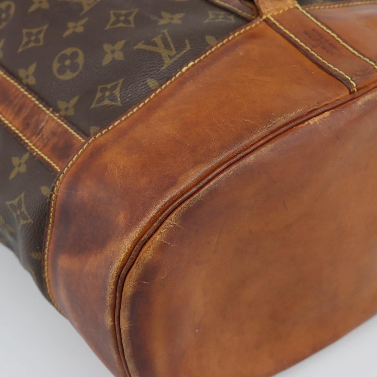 LOUIS VUITTON Monogram Randonnee GM Shoulder Bag M42244 LV Auth ka4938
