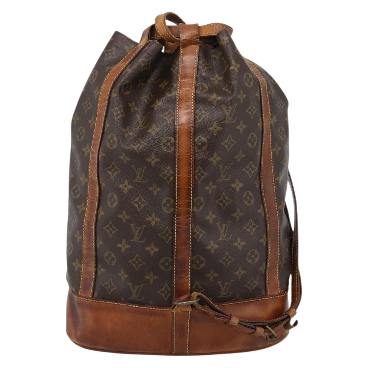 LOUIS VUITTON Monogram Randonnee GM Shoulder Bag M42244 LV Auth ka4938