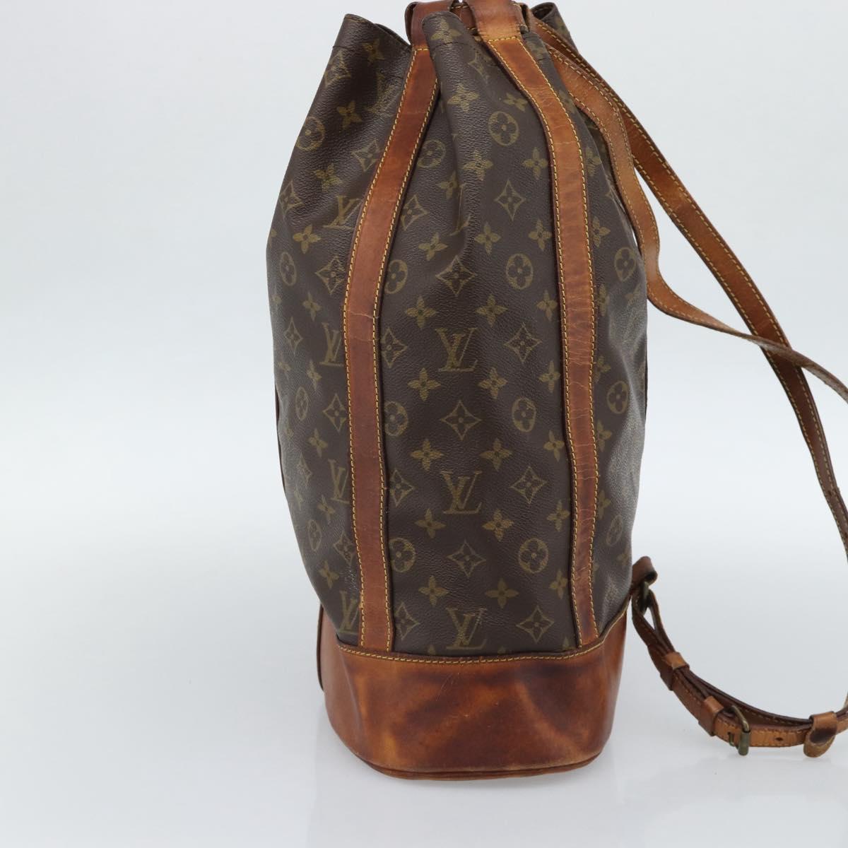 LOUIS VUITTON Monogram Randonnee GM Shoulder Bag M42244 LV Auth ka4938