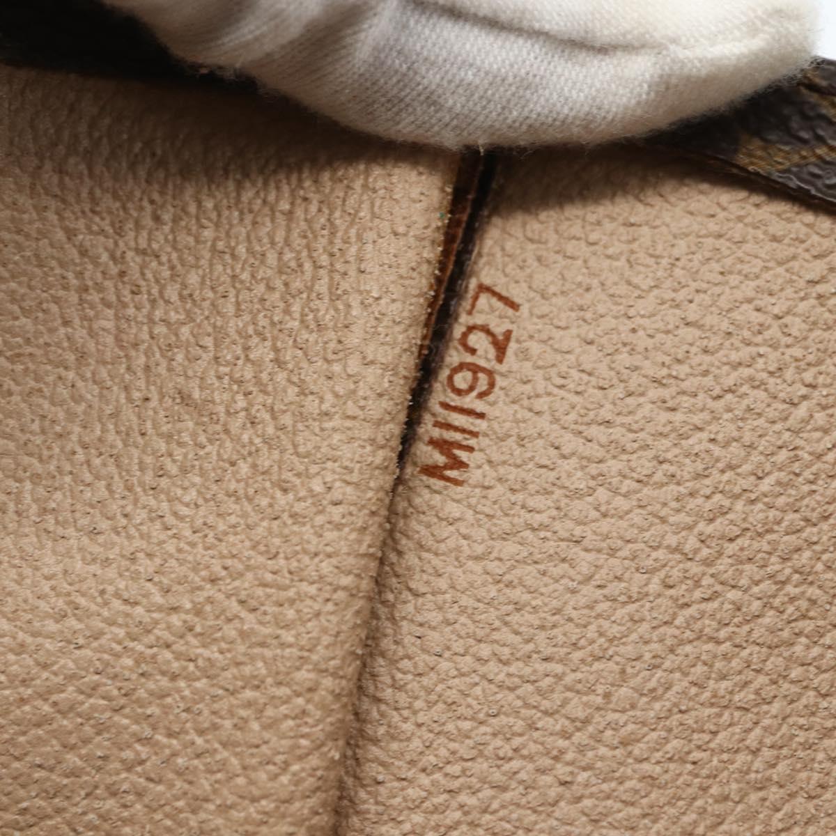 LOUIS VUITTON Monogram Sac Plat Hand Bag M51140 LV Auth ka494