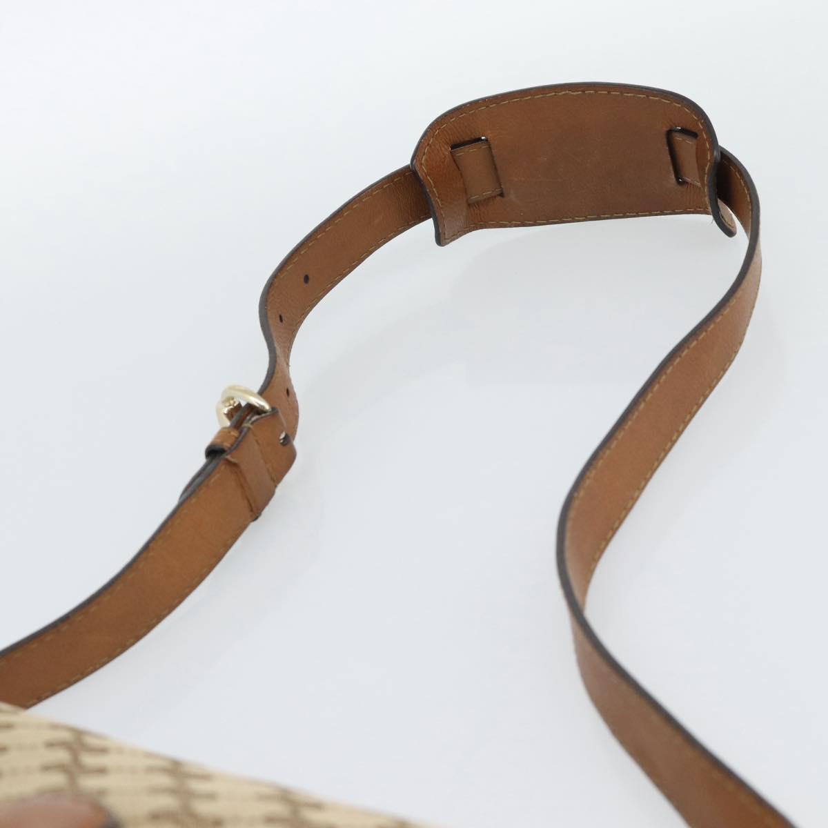 GUCCI GG Canvas Shoulder Bag Beige Gold 257024 Auth ka4943V