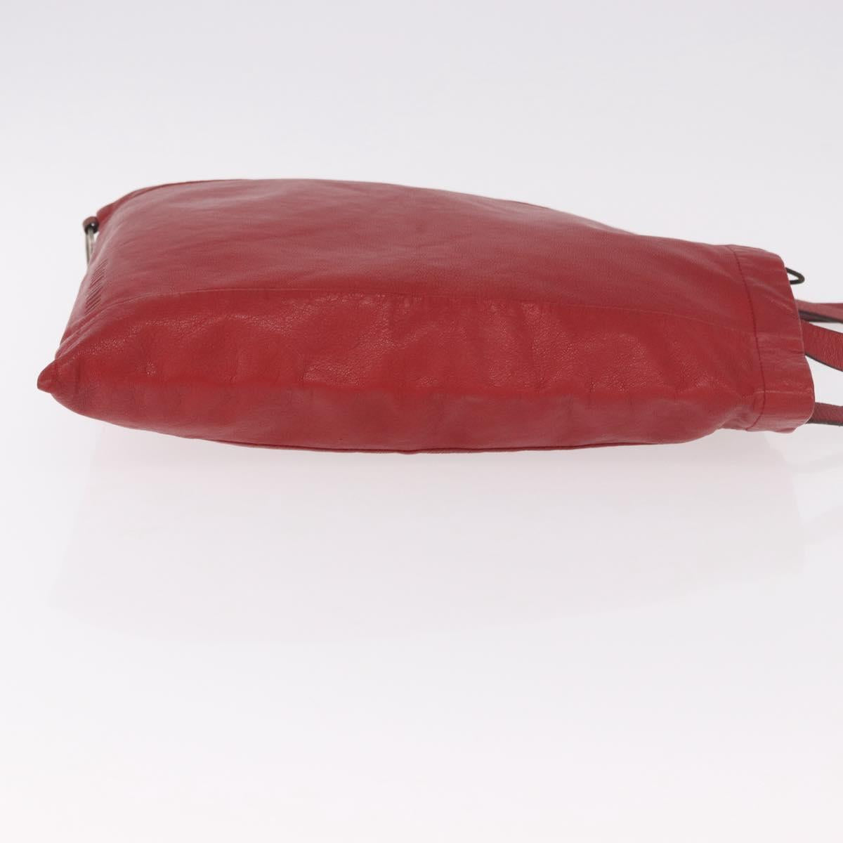 Miu Miu Tote Bag Leather Red Auth ka4953A