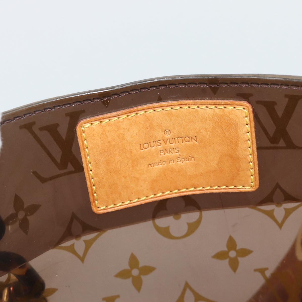 LOUIS VUITTON Monogram Vinyl Cava Amble PM Tote Bag Brown M92502 LV Auth ka4959