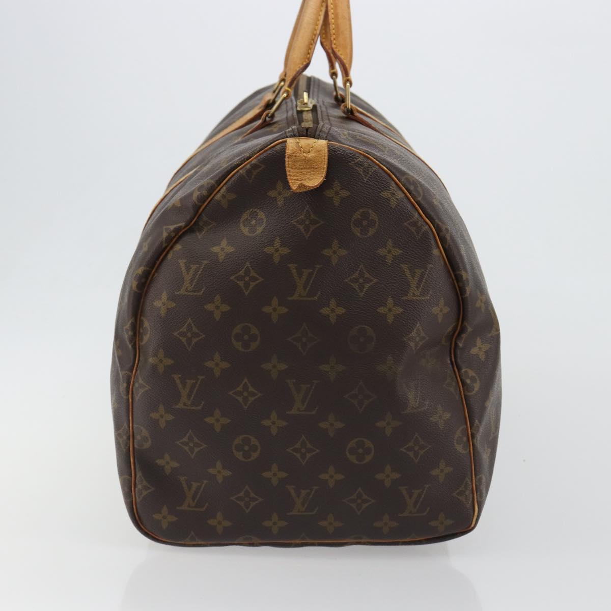 LOUIS VUITTON Monogram Keepall 55 Boston Bag M41424 LV Auth ka4967