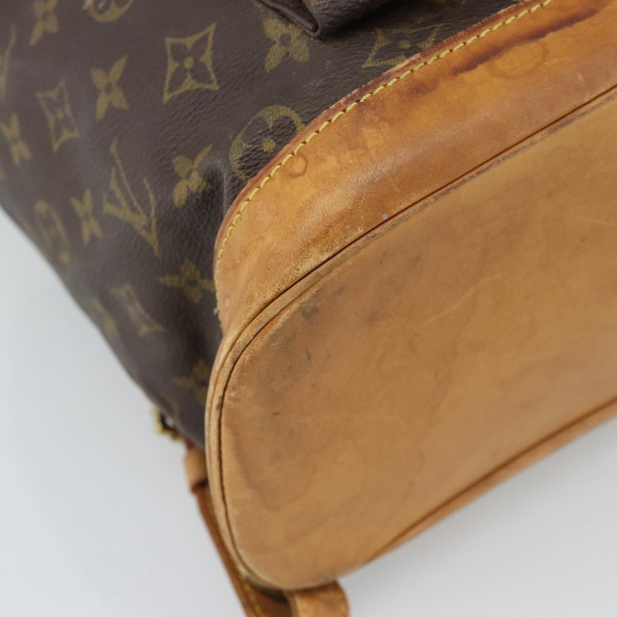 LOUIS VUITTON Monogram Montsouris GM Backpack M51135 LV Auth ka4969