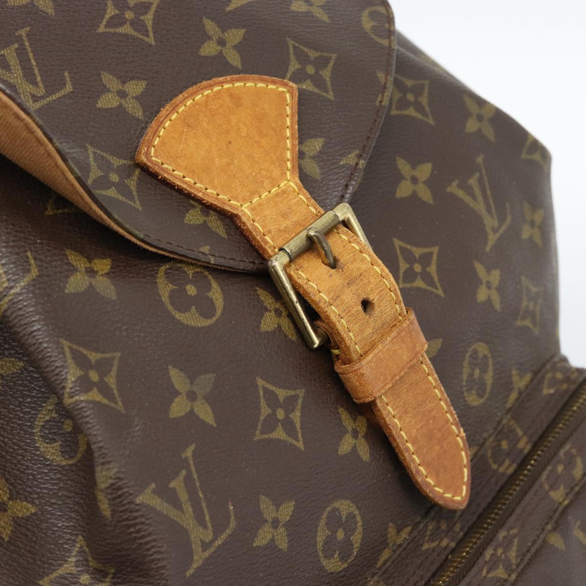 LOUIS VUITTON Monogram Montsouris GM Backpack M51135 LV Auth ka4969