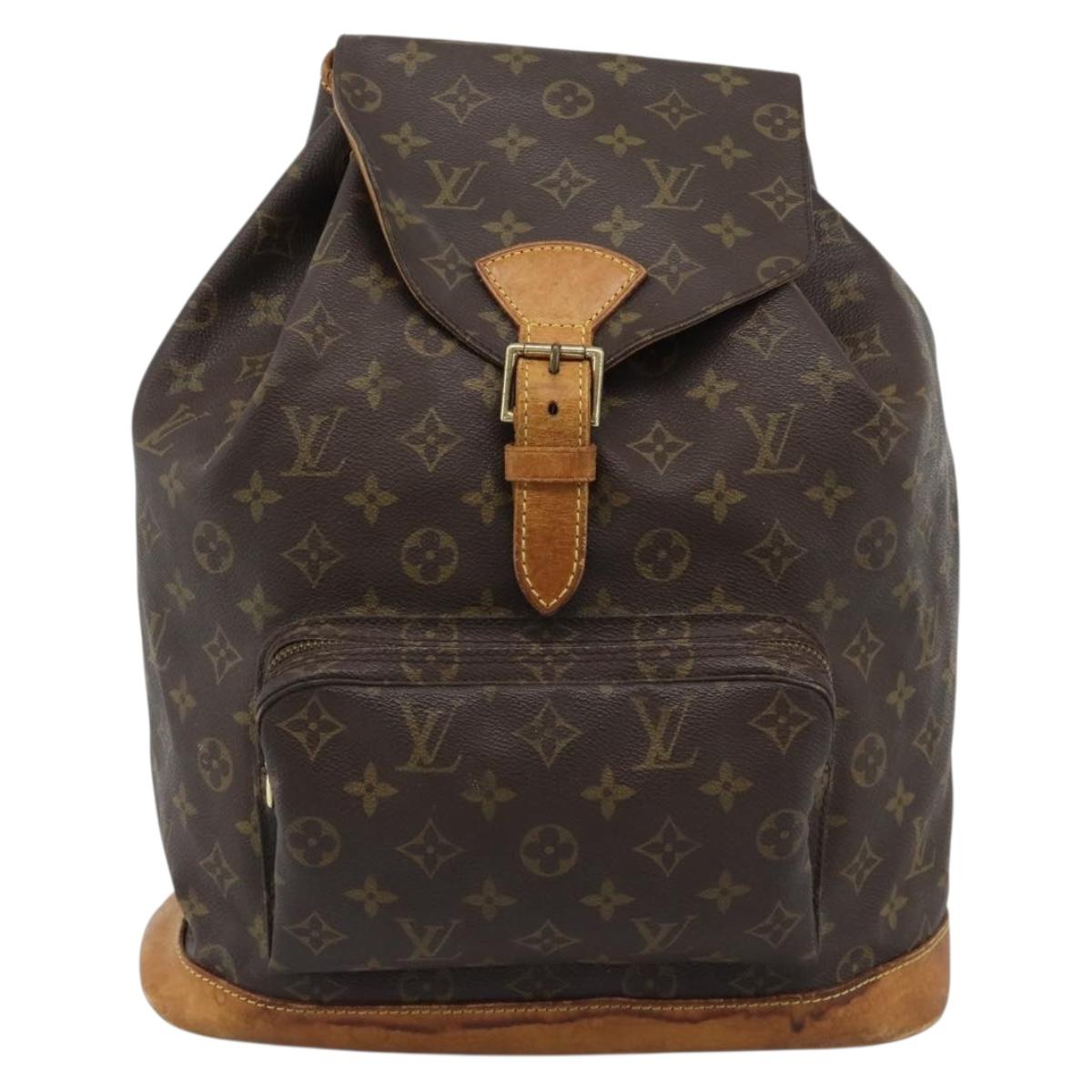 LOUIS VUITTON Monogram Montsouris GM Backpack M51135 LV Auth ka4969
