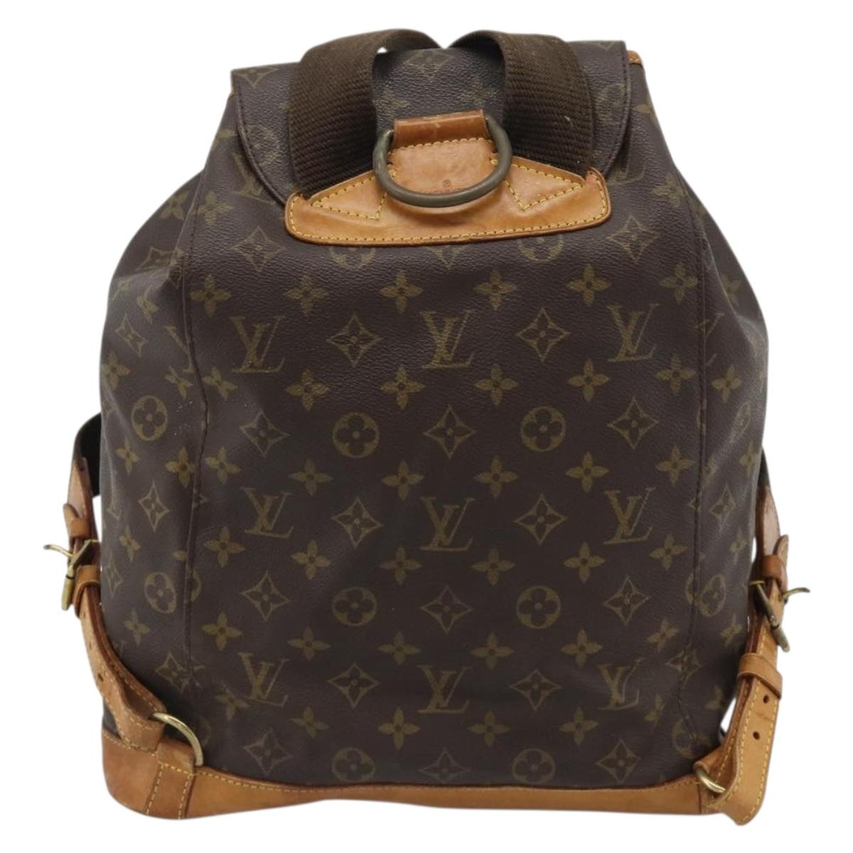 LOUIS VUITTON Monogram Montsouris GM Backpack M51135 LV Auth ka4969