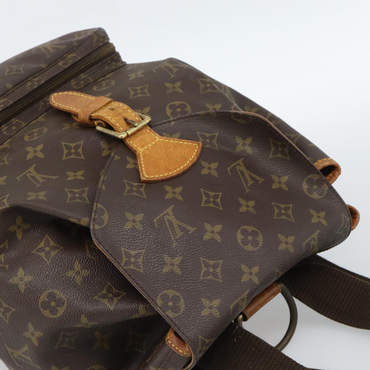 LOUIS VUITTON Monogram Montsouris GM Backpack M51135 LV Auth ka4969