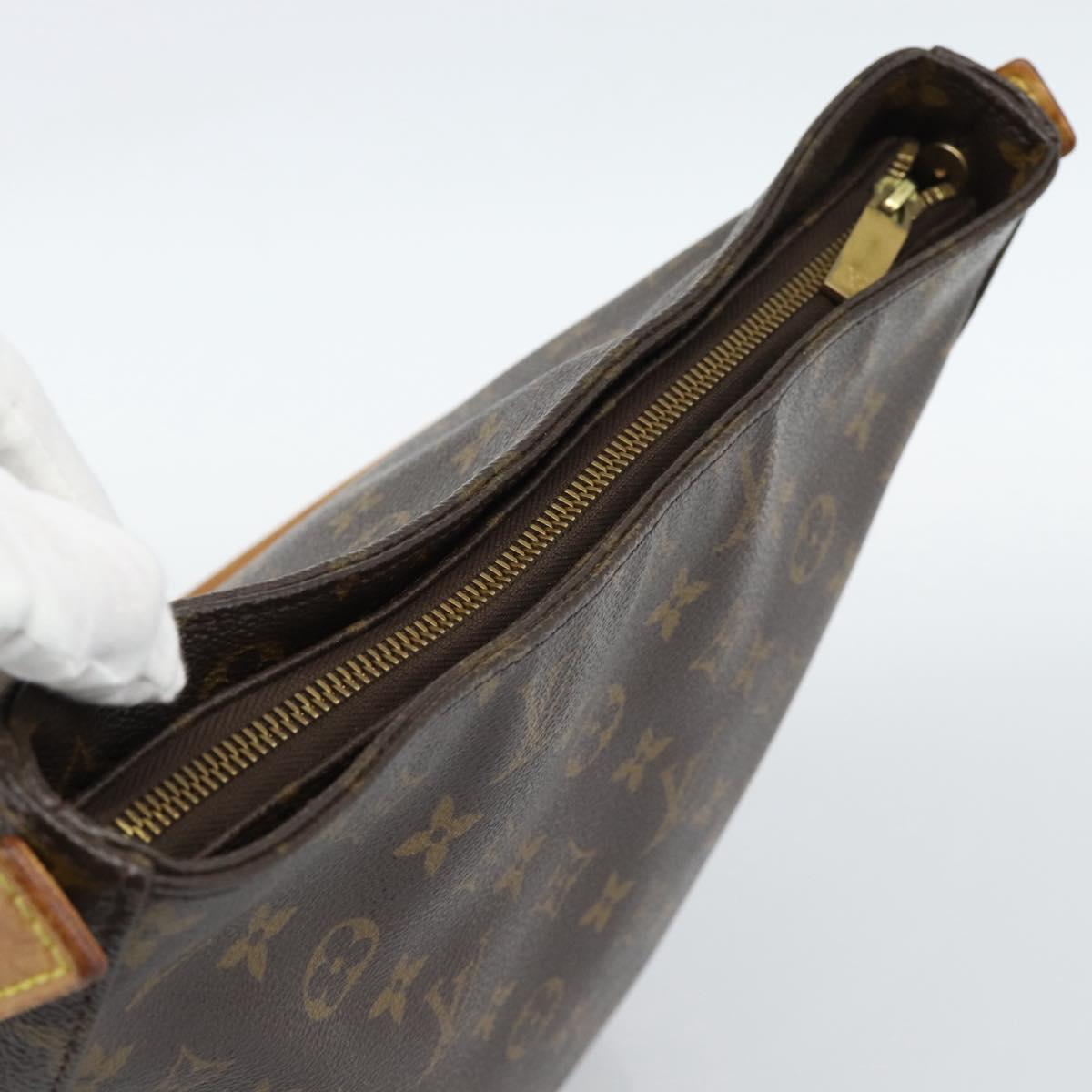 LOUIS VUITTON Monogram Looping GM Shoulder Bag M51145 LV Auth ka5000