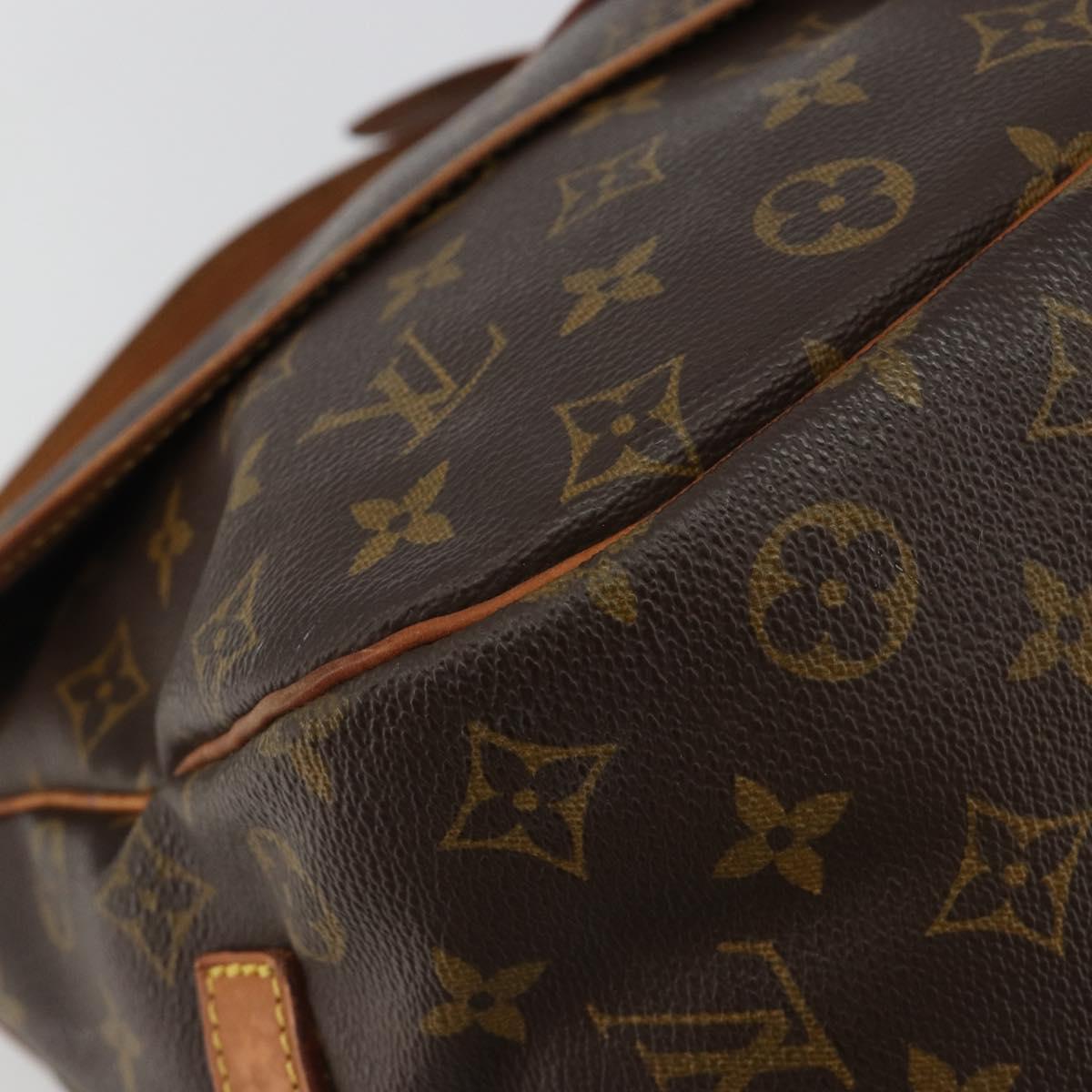 LOUIS VUITTON Monogram Saumur 35 Shoulder Bag M42254 LV Auth ka5008