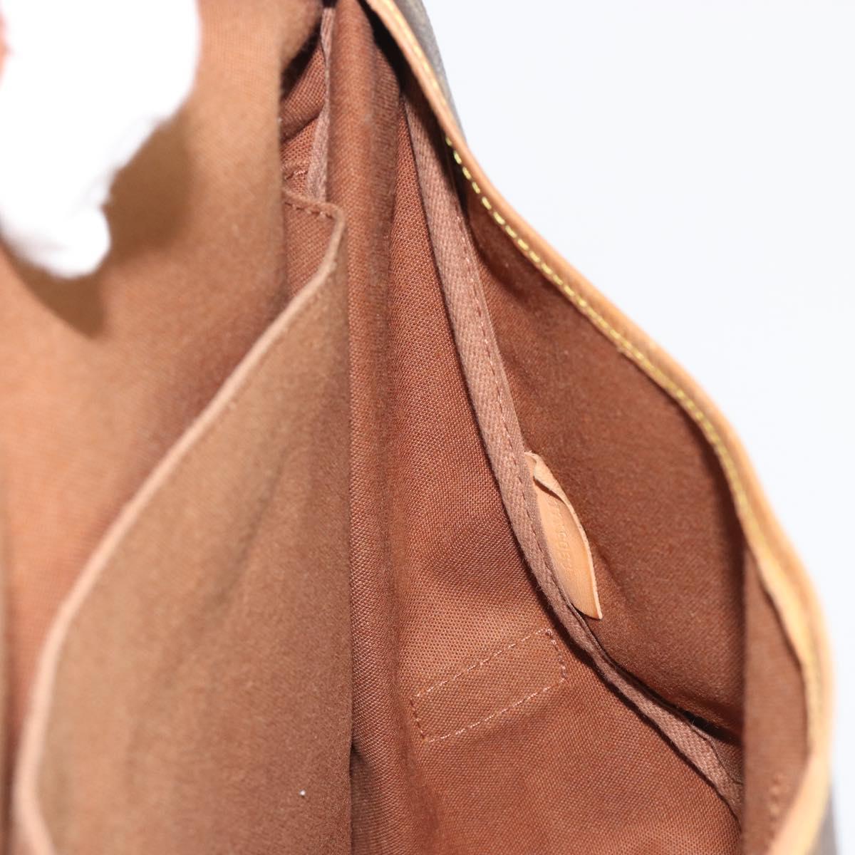 LOUIS VUITTON Monogram Saumur 35 Shoulder Bag M42254 LV Auth ka5008