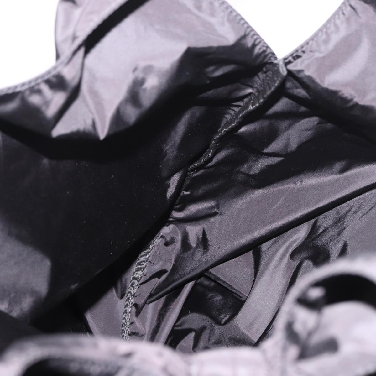 Salvatore Ferragamo Hand Bag Nylon Black Auth ka5019A