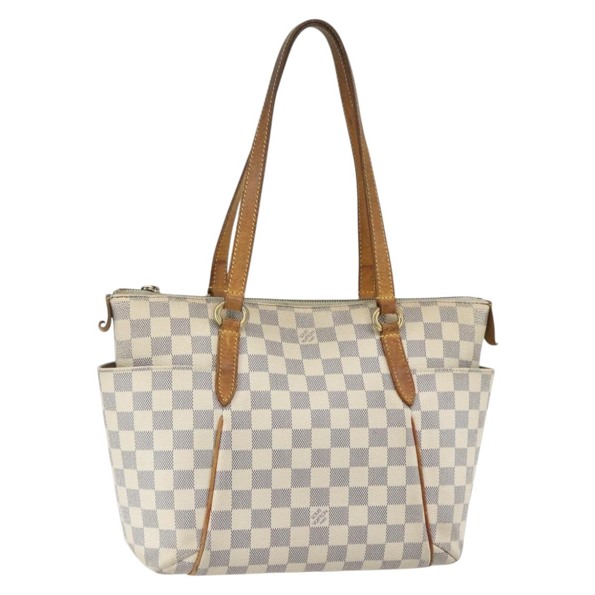 LOUIS VUITTON Damier Azur Totally PM Tote Bag N41280 LV Auth ka502