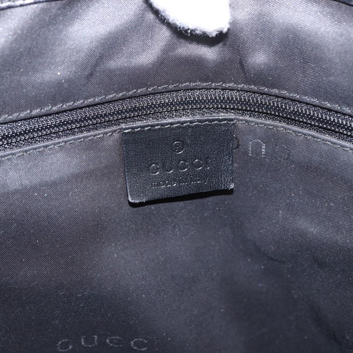 GUCCI GG Canvas Jackie Tote Bag Dark Brown Silver 002 1064 Auth ka5021A