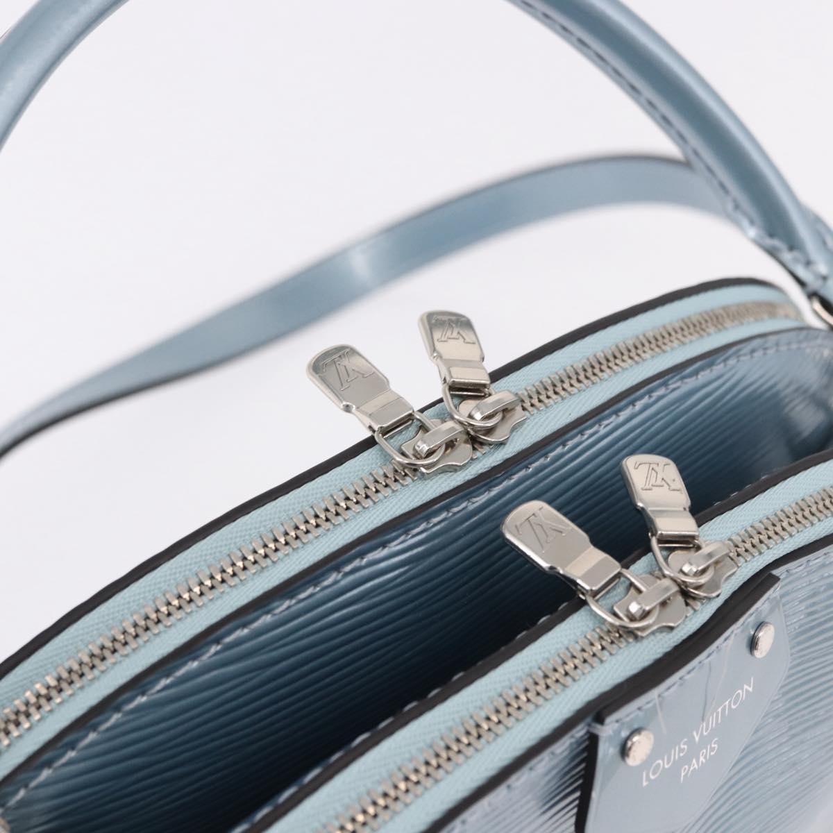 LOUIS VUITTON Epi Electric B Alma Hand Bag Light Blue LV Auth ka5034SAM