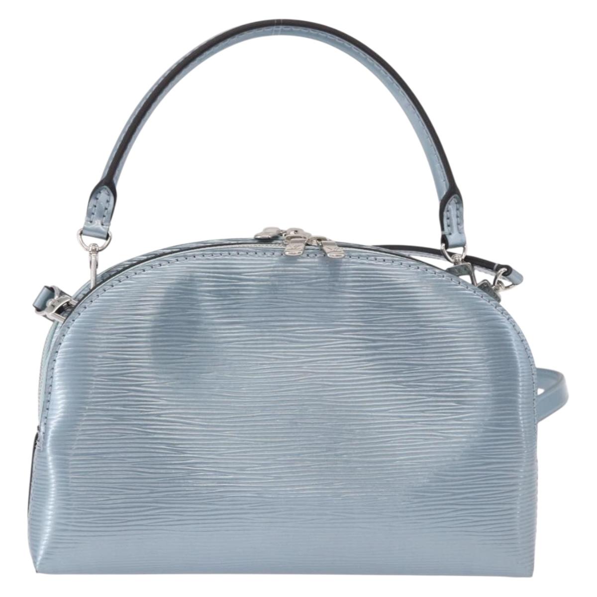 LOUIS VUITTON Epi Electric B Alma Hand Bag Light Blue LV Auth ka5034SAM