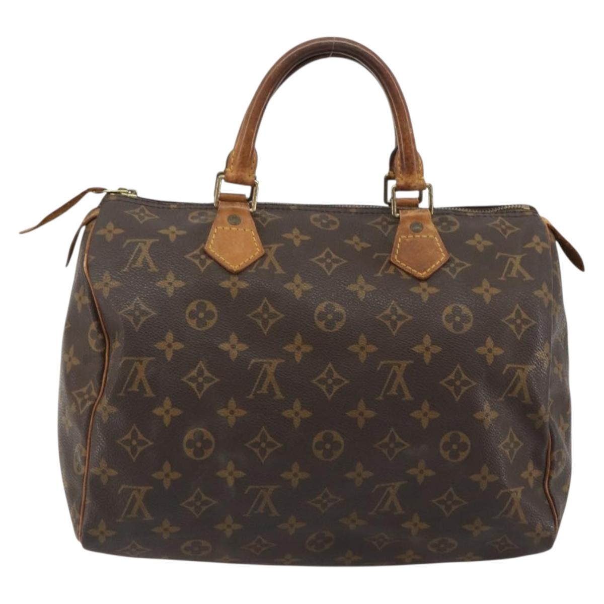 LOUIS VUITTON Monogram Speedy 30 Hand Bag M41526 LV Auth ka5039