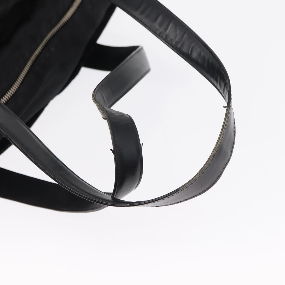 CHANEL New Travel Line Tote Bag Nylon Black gold CC Auth ka504