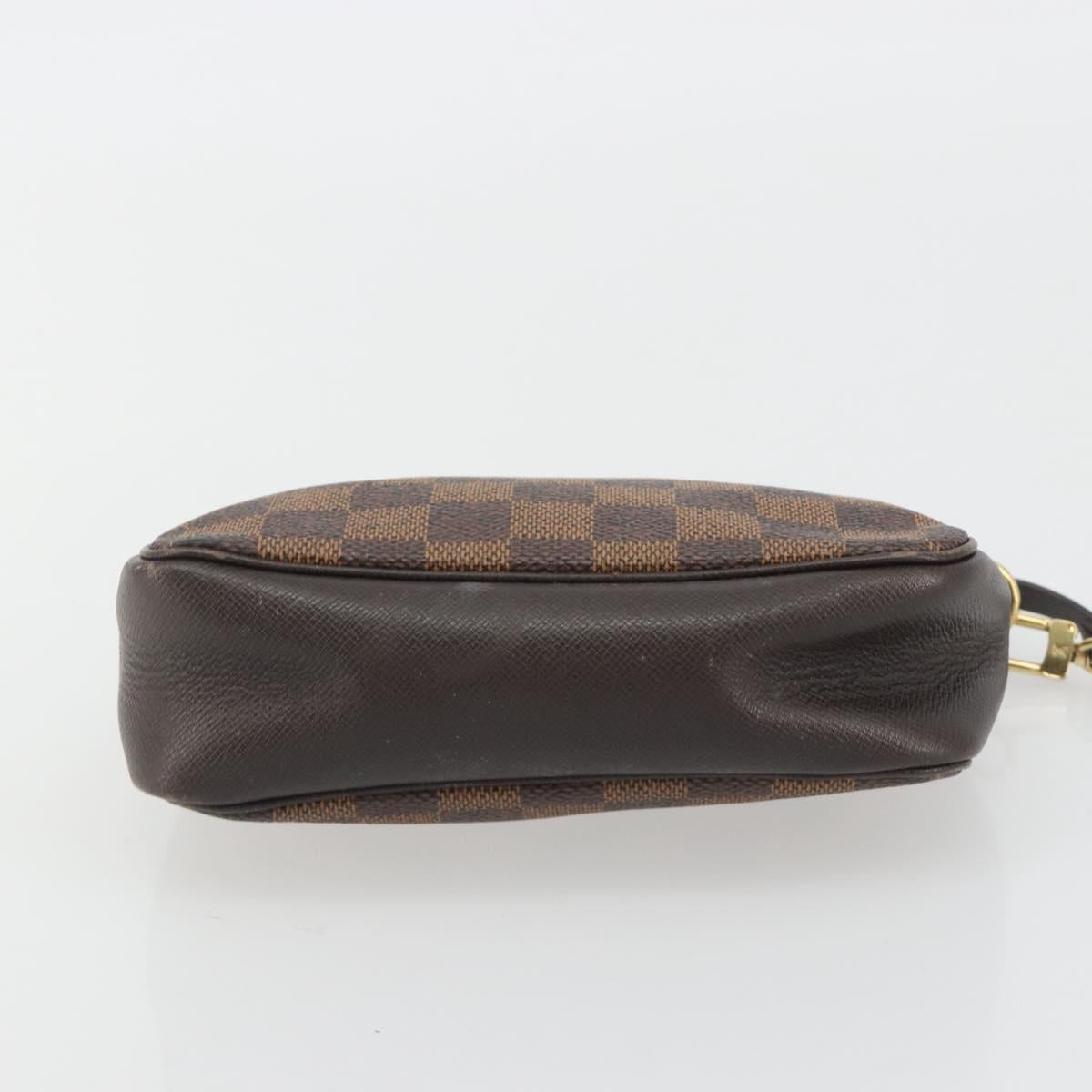 LOUIS VUITTON Damier Ebene Trousse Make Up Pouch N51982 LV Auth ka5046