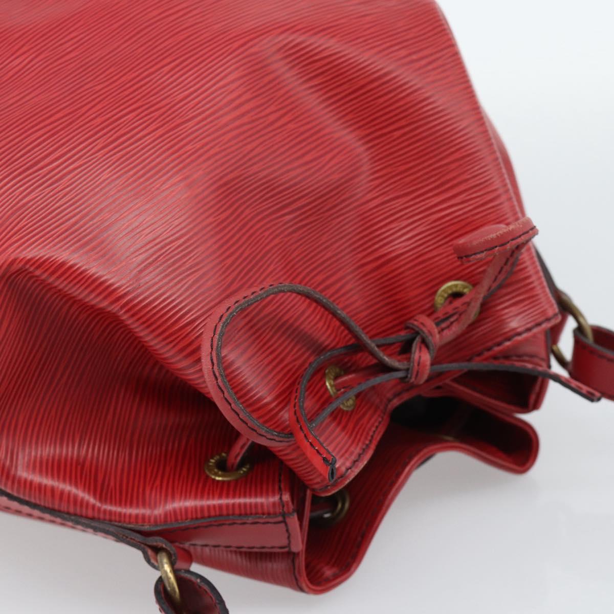 LOUIS VUITTON Epi Petit Noe Shoulder Bag Red M44107 LV Auth ka5050A