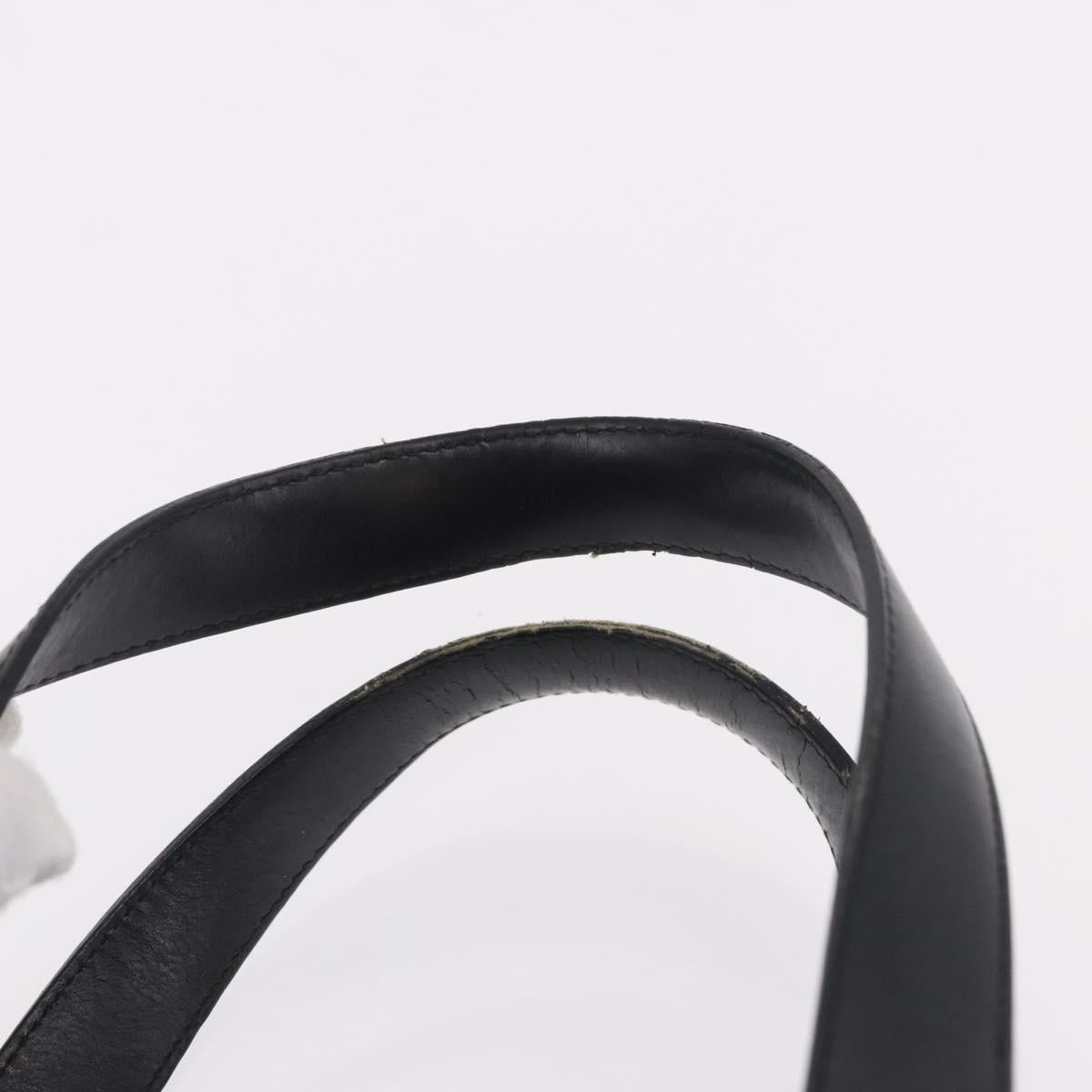 CHANEL New Travel Line Hand Bag Nylon Black CC Auth ka5058