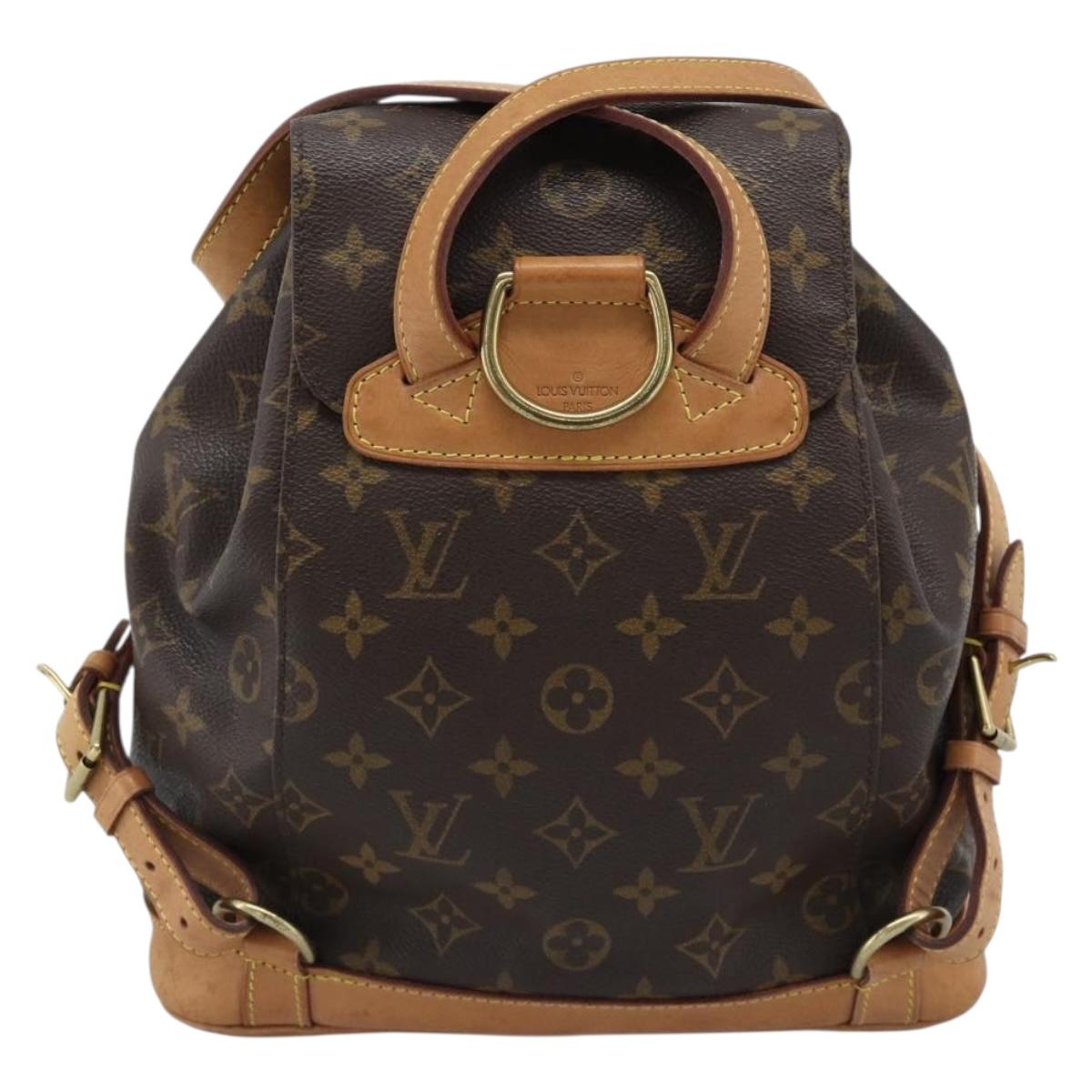 LOUIS VUITTON Monogram Montsouris MM Backpack M51136 LV Auth ka5080A