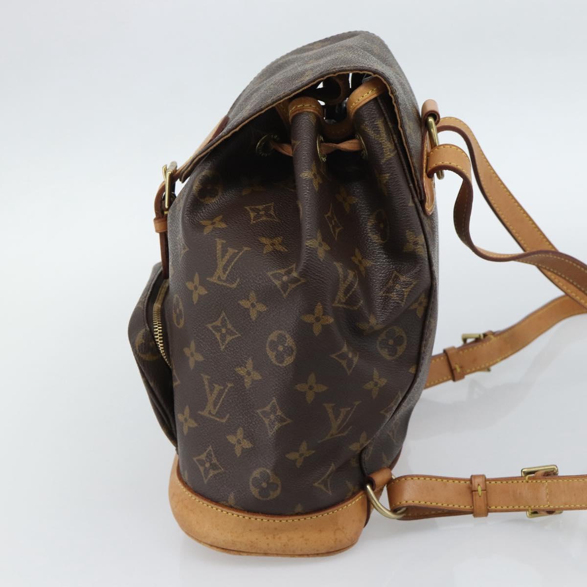LOUIS VUITTON Monogram Montsouris MM Backpack M51136 LV Auth ka5080A