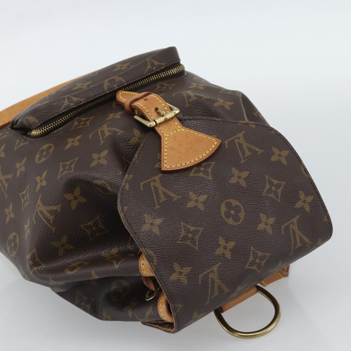 LOUIS VUITTON Monogram Montsouris MM Backpack M51136 LV Auth ka5080A