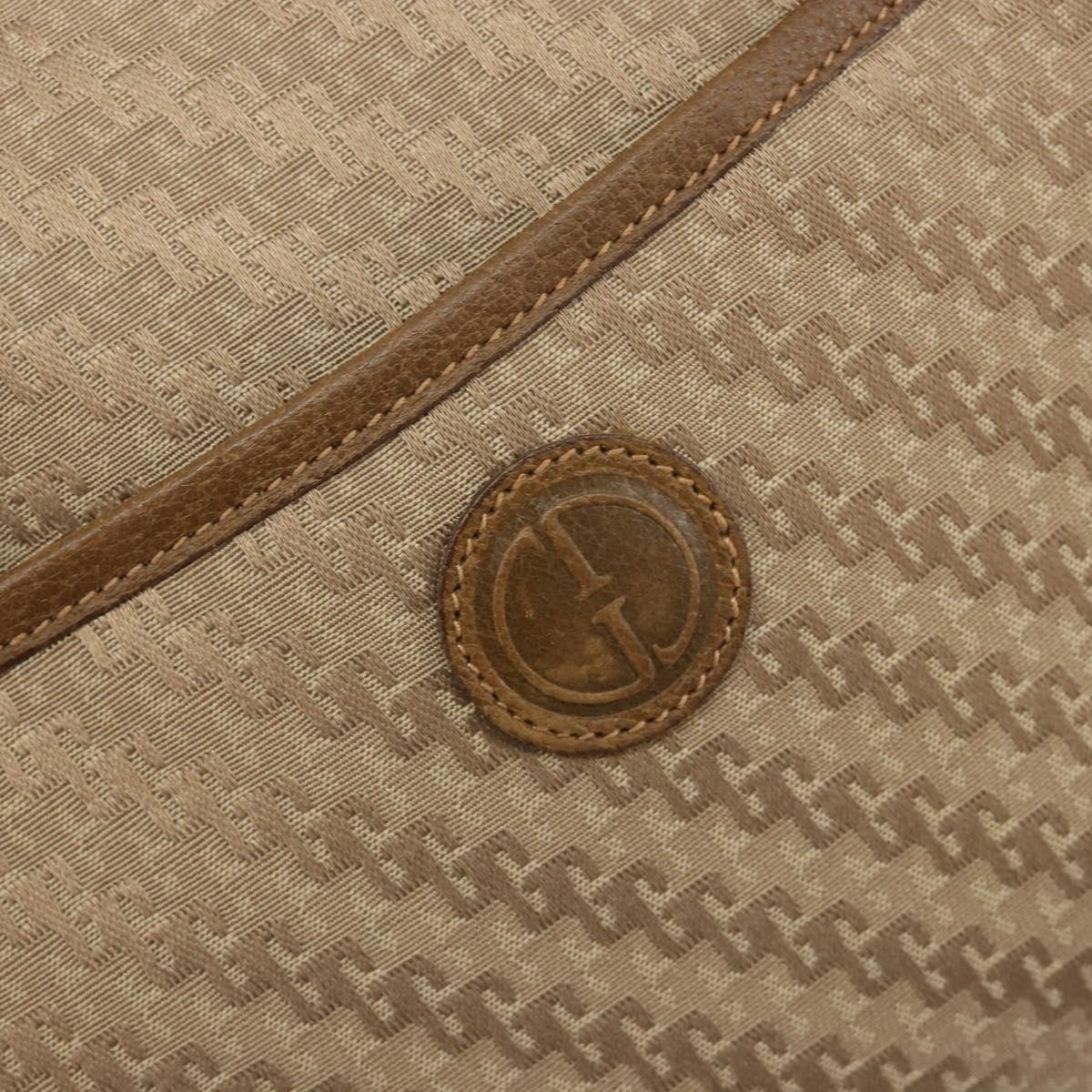 GUCCI Hand Bag Canvas 2way Beige Gold 000 58 0256 Auth ka5082