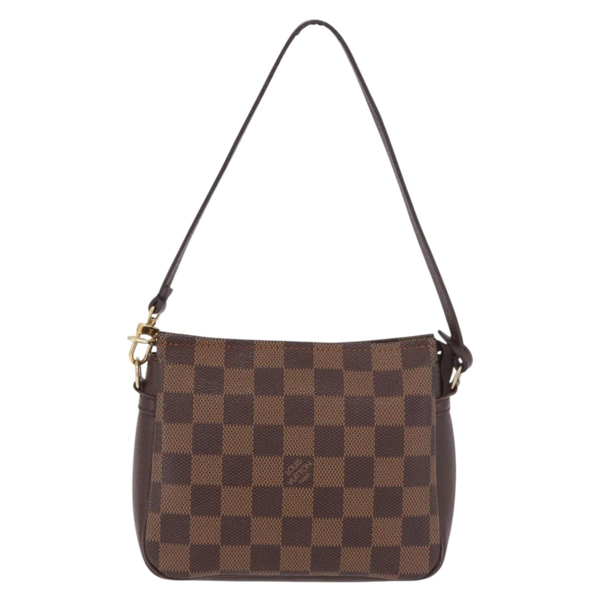 LOUIS VUITTON Damier Ebene Trousse Make Up Pouch N51982 LV Auth ka5085